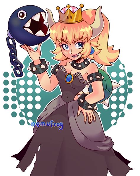 bowsette fanart|fan art of bowsette.